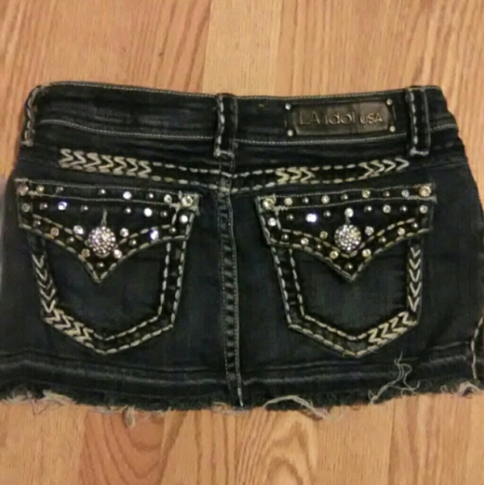 L.A Idol Jean Skirt